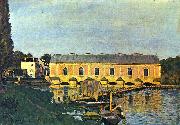 Alfred Sisley Maschinenhaus der Pumpe in Marly oil